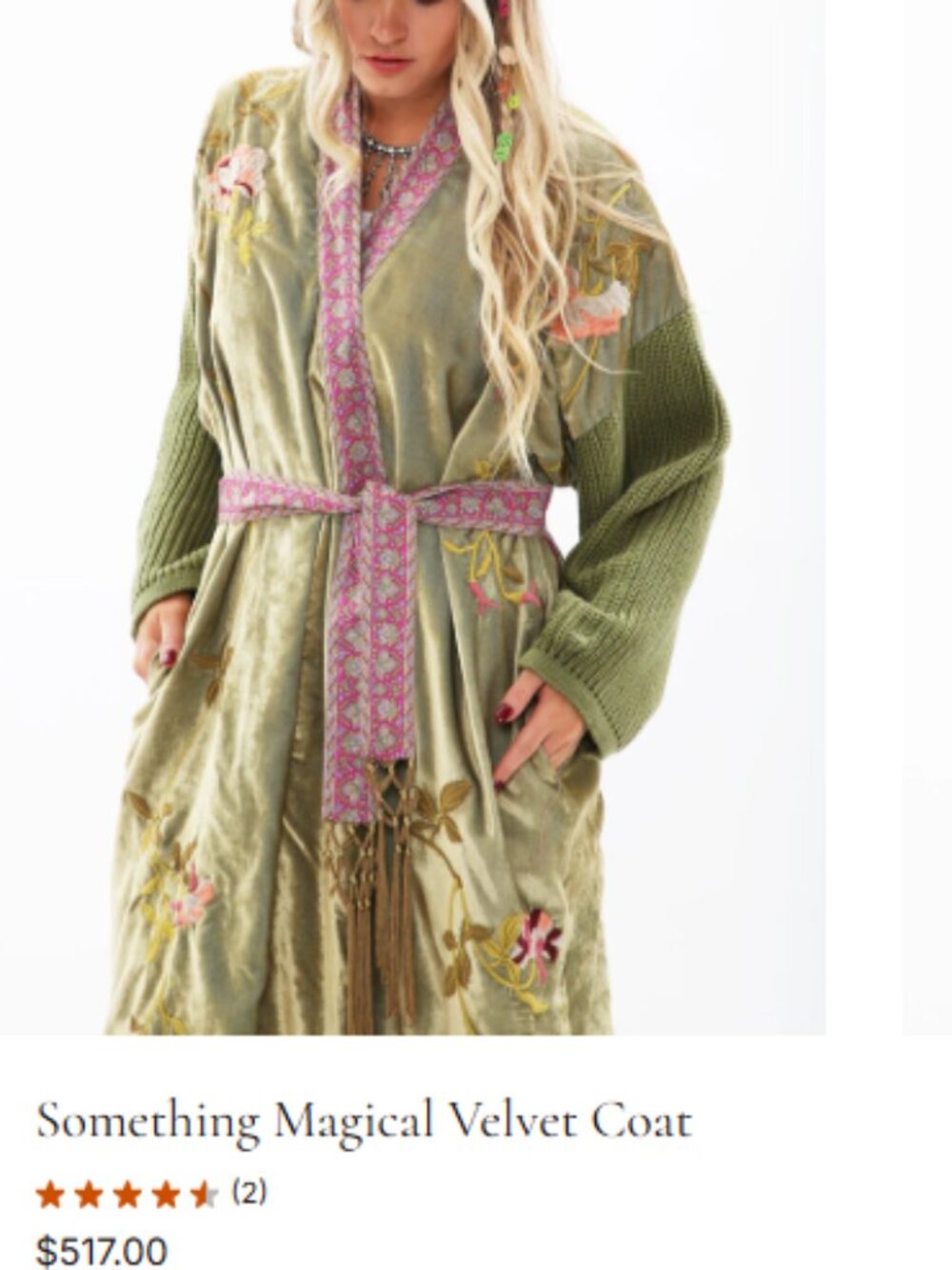 Boho Cotton Robe Coat - Picture 16 of 16